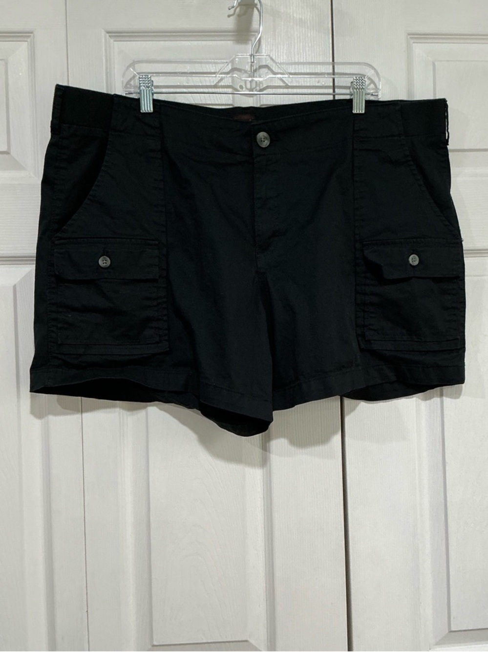 🤎 Lee Black Cotton Shorts  - Size 22W